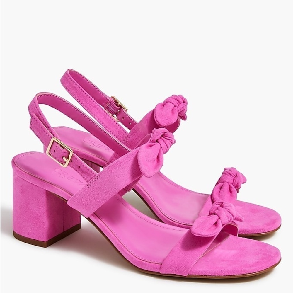 J Crew Bow heeled sandals BW883